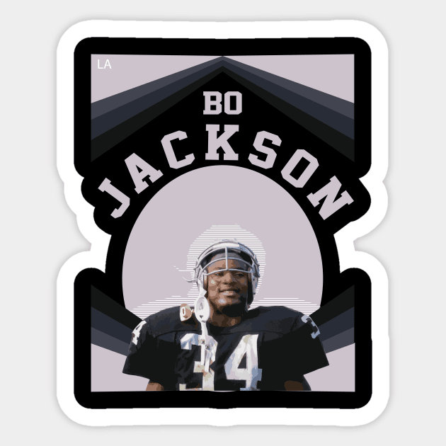 Bo Jackson Raiders Sticker by KC Designs